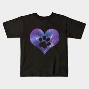 Garden Paws Galaxy Paw Love Kids T-Shirt